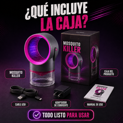Matador de Mosquitos Pro 2 en 1 + Lámpara Decorativa LED + Eliminador Silencioso de Mosquitos 🔥