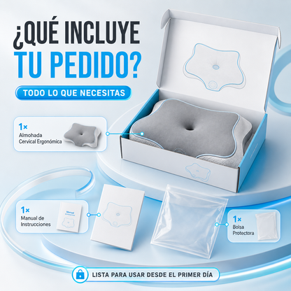 💤 Almohada Cervical Viscoelástica Pro + Diseño Ergonómico Mariposa + Confort Premium 🔥